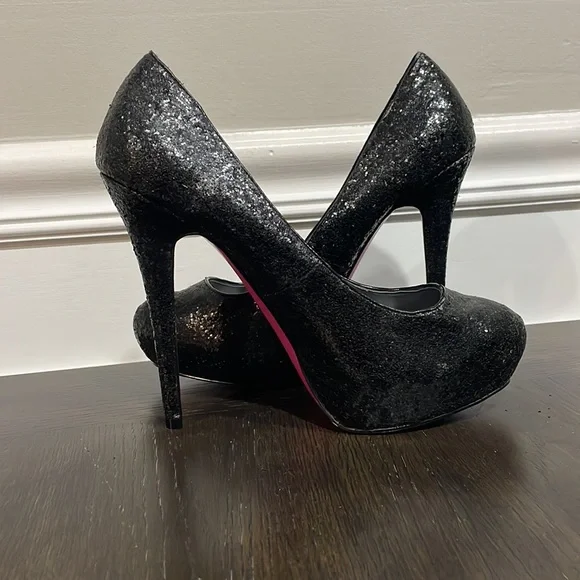 Glitter Pink Bottom HIGH Heels - Picture 2 of 5